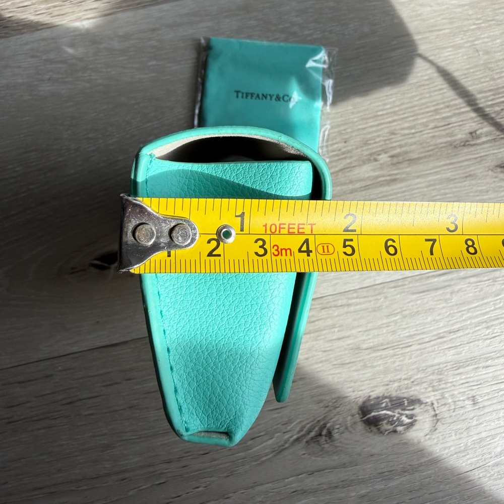 Tiffany & Co. Glasses Case and Wipe Cloth, Aqua Blue - Picture 14 of 17